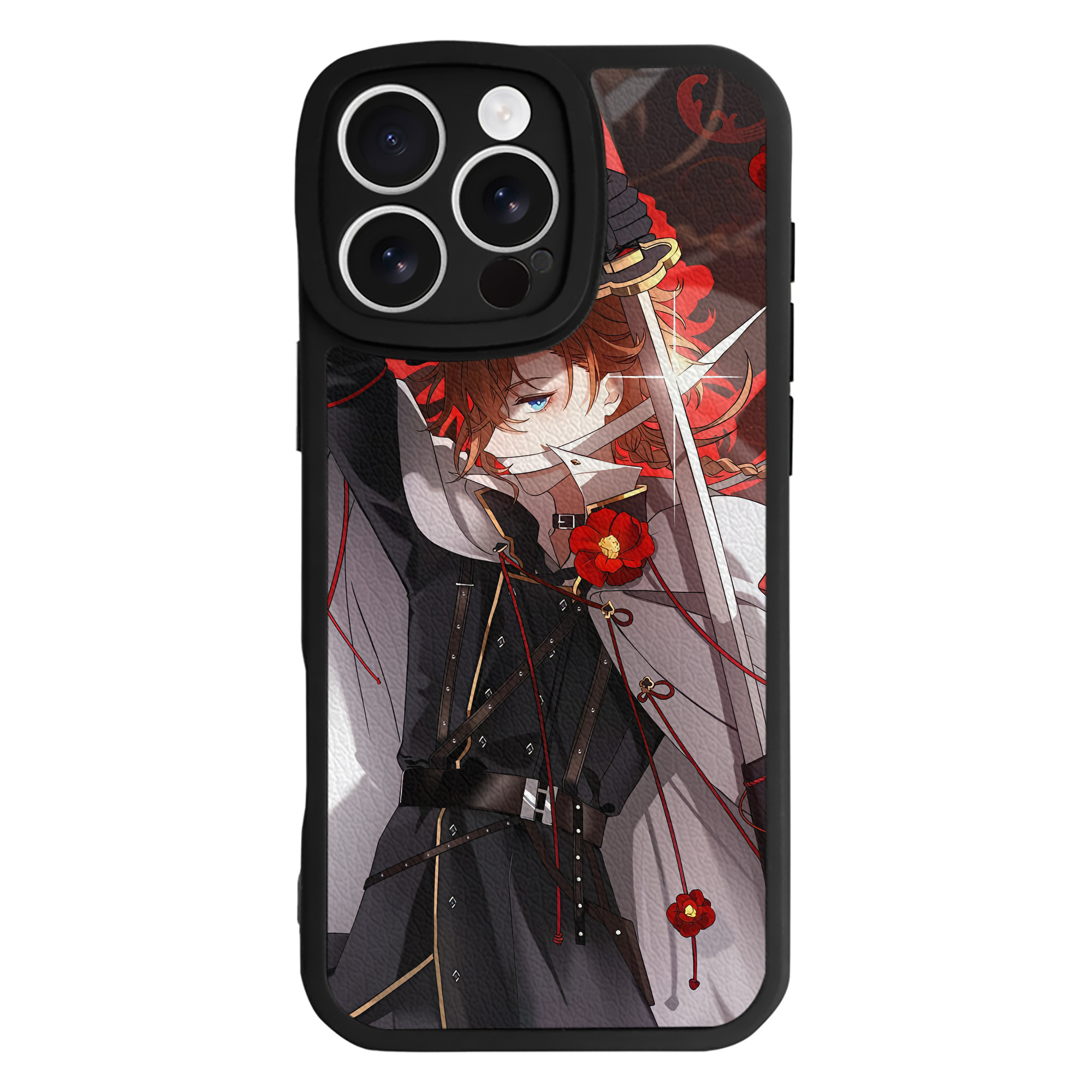 （画像用） 文豪ストレイドッグス Bungo Stray Dogs 【iPhone 16シリーズ対応】シリコンスマホケース（レザー調） 材質：シリコン